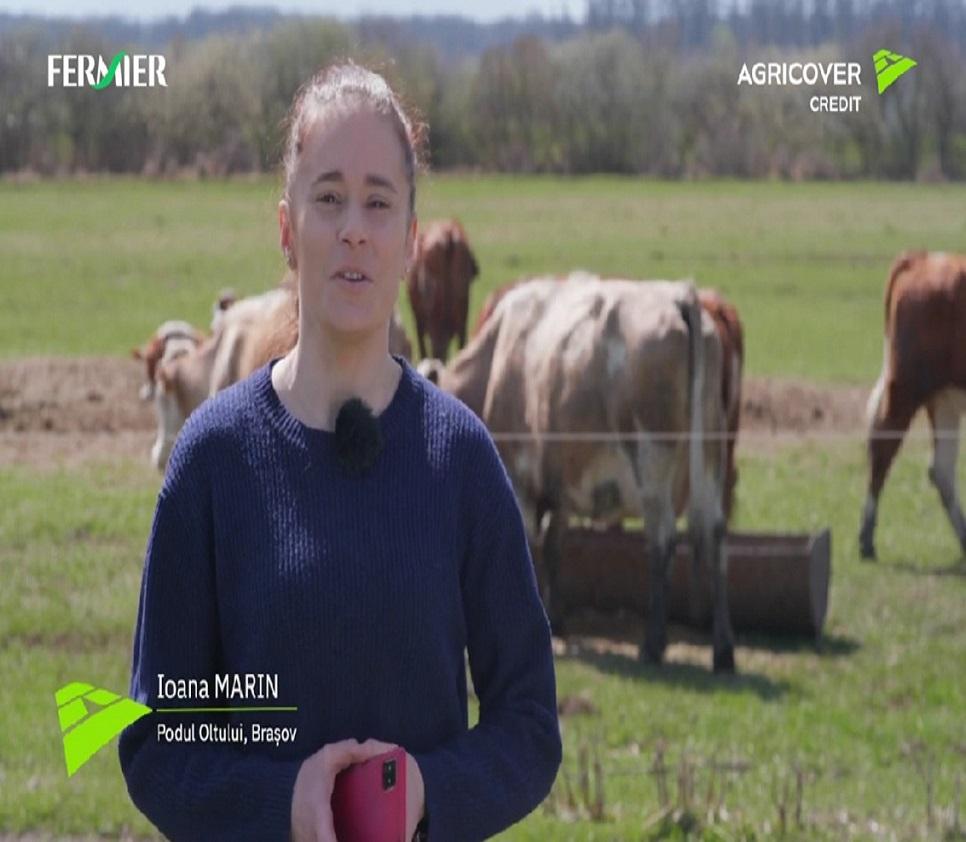 Ioana Marin acoperă cheltuielile curente din cadrul fermei de bovine utilizând cardul FERMIER